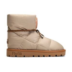 Flufié Classic Sand Beige Pillow Boot Slippers Sand Beige Size 10 US 41 EU NIB